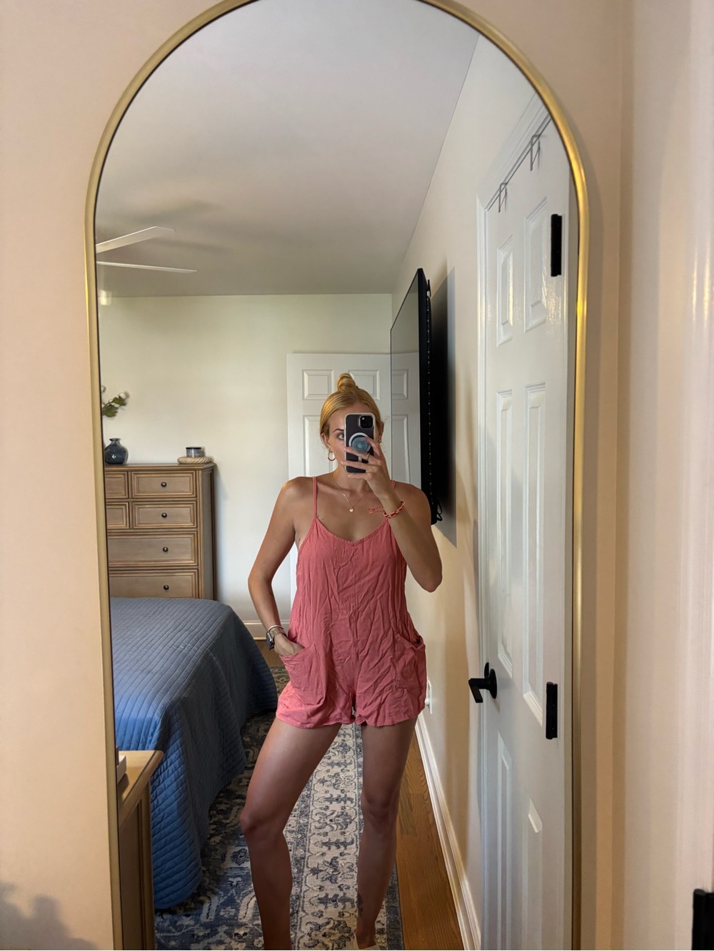 Shinestar linen style oversized romper size medium